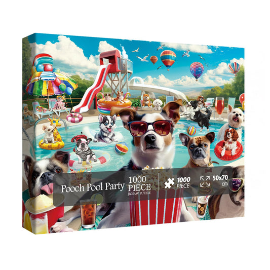 Pooch Pool Party Jigsaw Puzzle 1000 Pieces