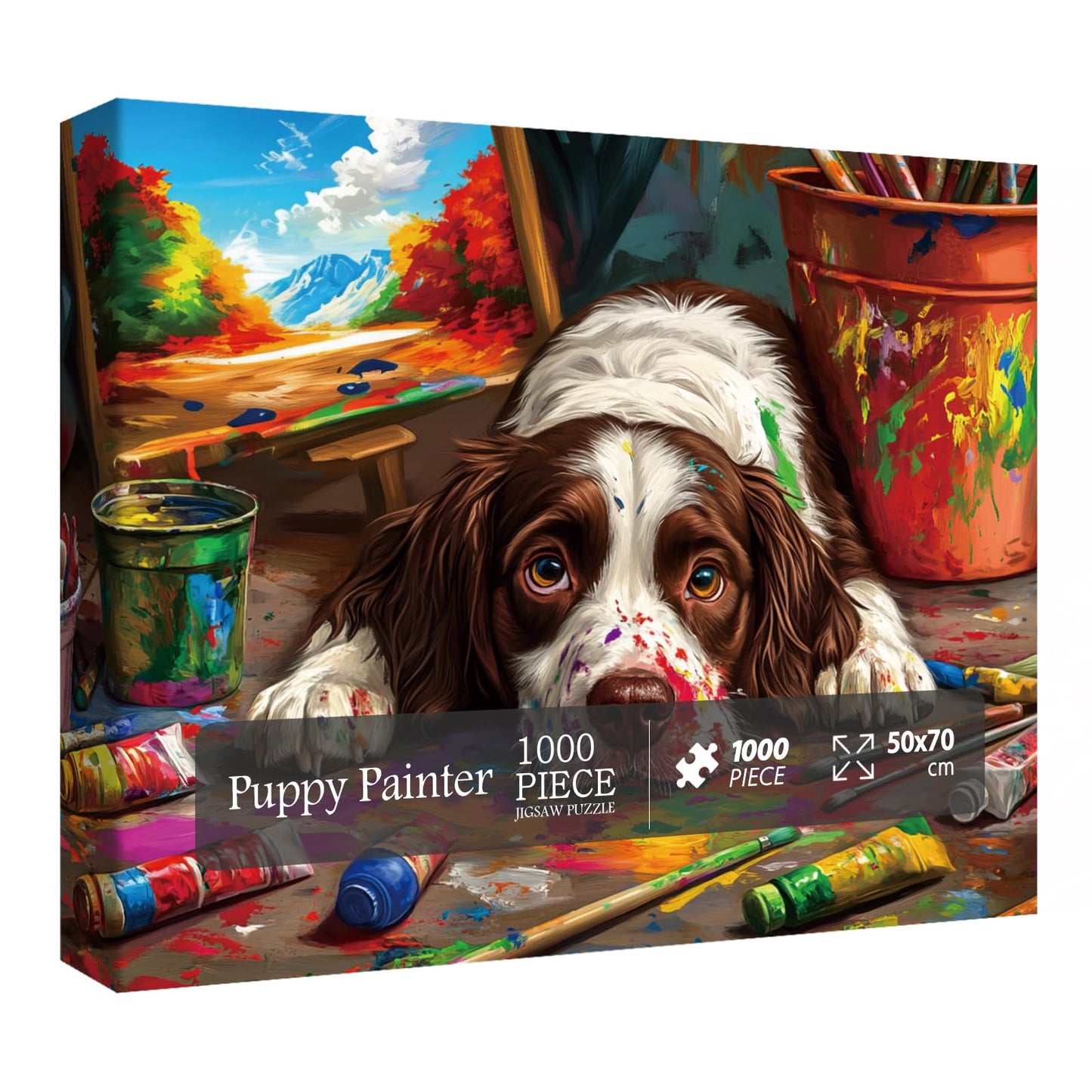 Puppy Painter Jigsaw Puzzle 1000 Pieces