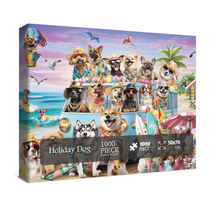 Holiday Dog Jigsaw Puzzle 1000 Pieces