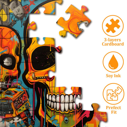 Graffiti Skull Jigsaw Puzzle 1000 Pieces