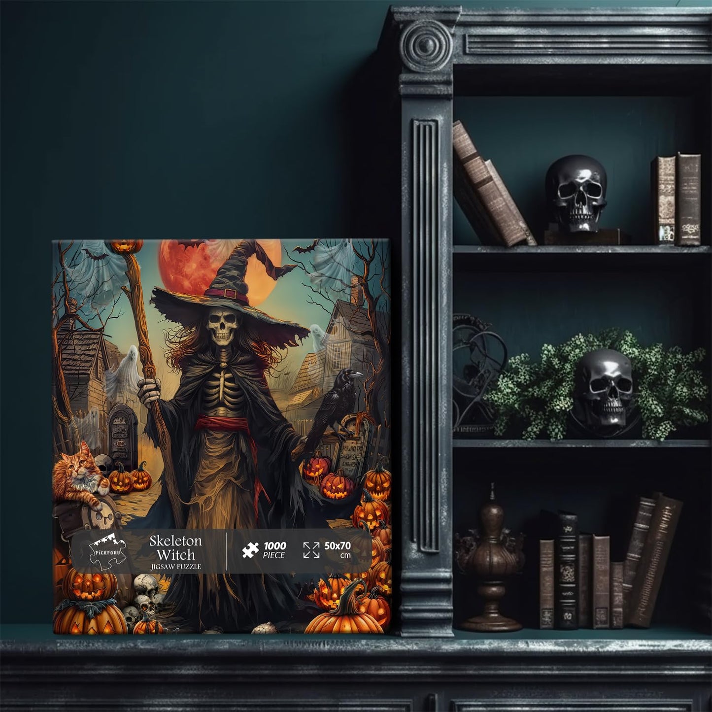 Skeleton Witch Jigsaw Puzzle 1000 Pieces