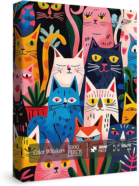 Color Whiskers Jigsaw Puzzle 1000 Pieces