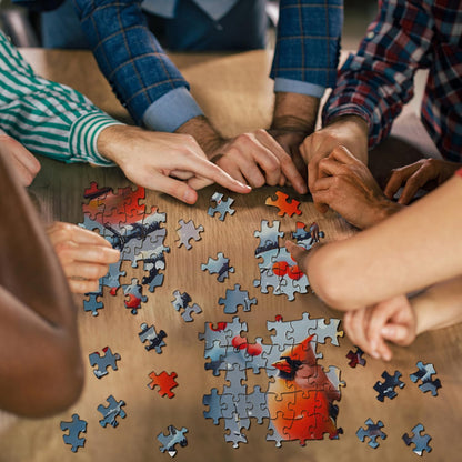 Birds in Snow Jigsaw Puzzle 1000 Pieces