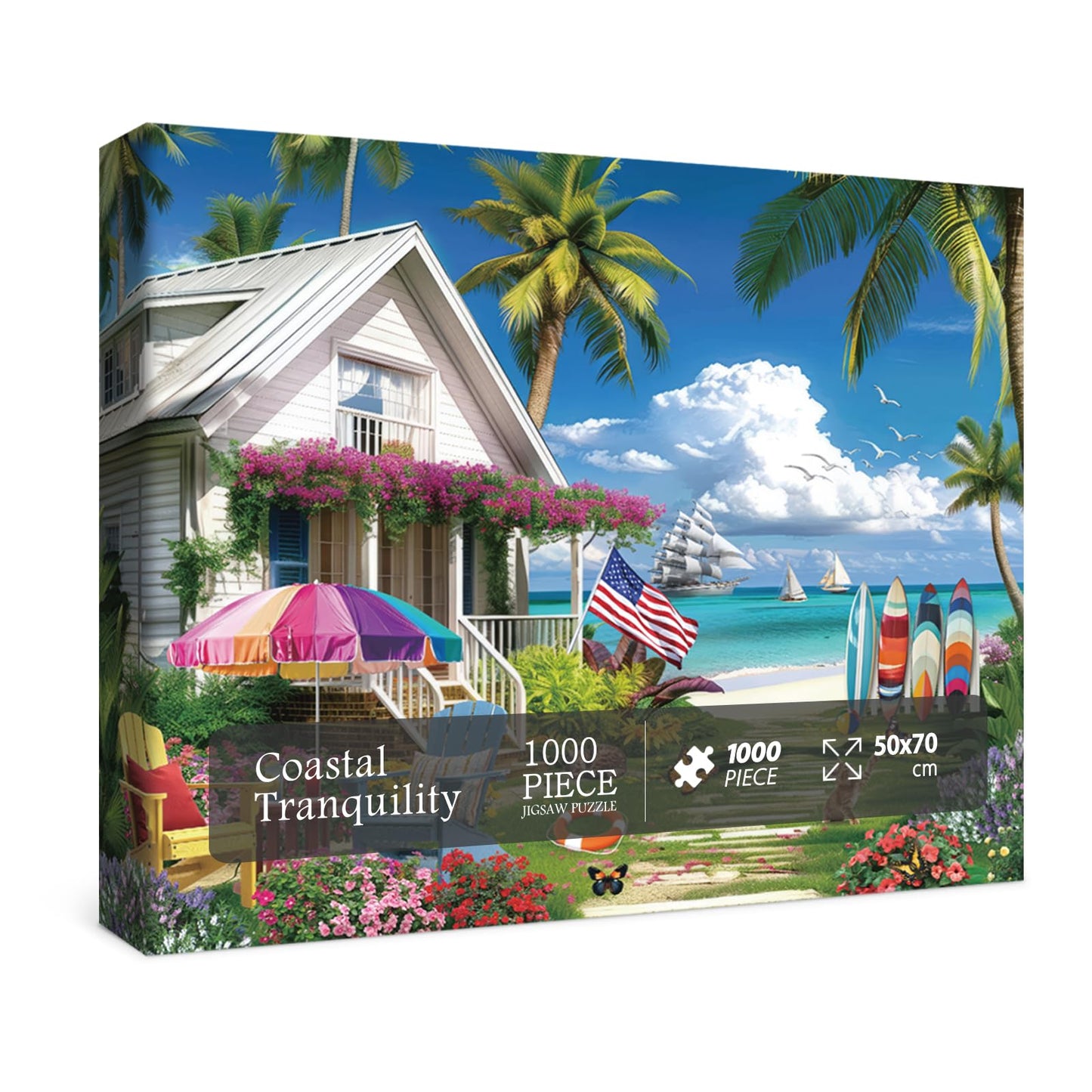 Coastal Tranquility Jigsaw Puzzle 1000 Pieces