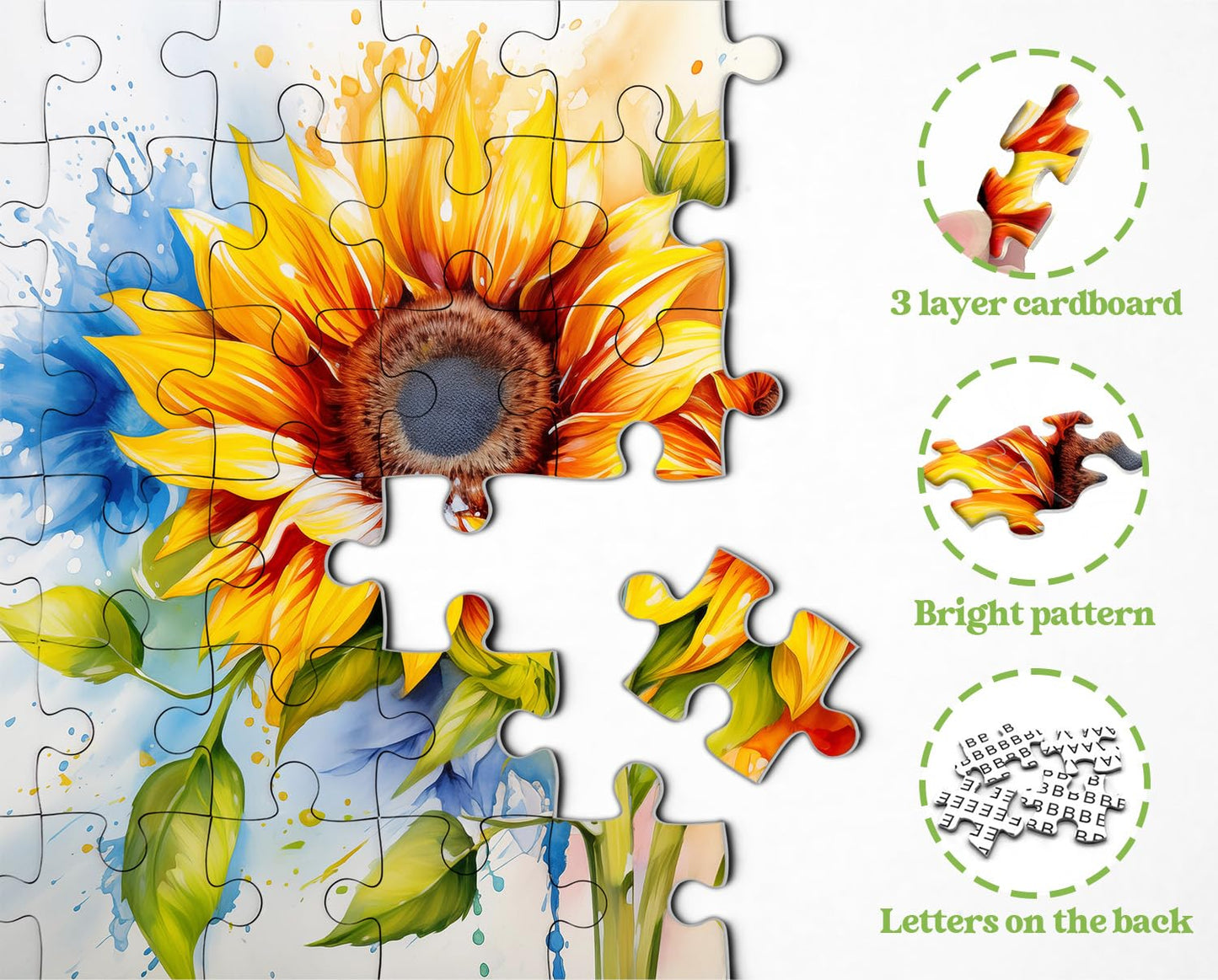 Blooming Sunflowers Jigsaw Puzzle 1000 Pieces