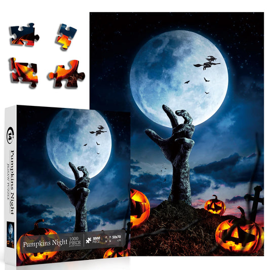 Pumpkins Night Jigsaw Puzzle 1000 Pieces