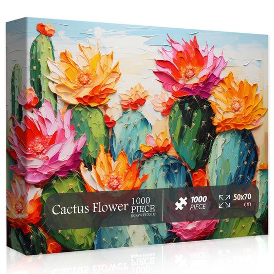 Cactus Flower Jigsaw Puzzle 1000 Pieces