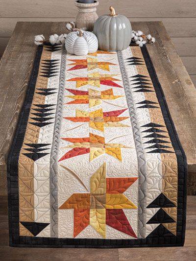 Maple Leaves CLA201223108 Quilted Table Runner