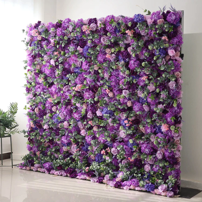 🌸Handmade Roll-Up Fabric Flower Wall (With Stand)