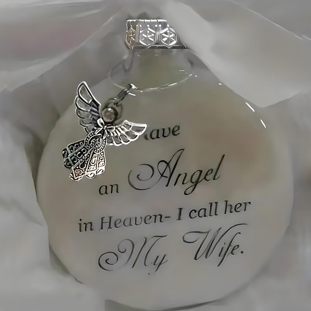 Christmas Angel in Heaven Memorial Ornament