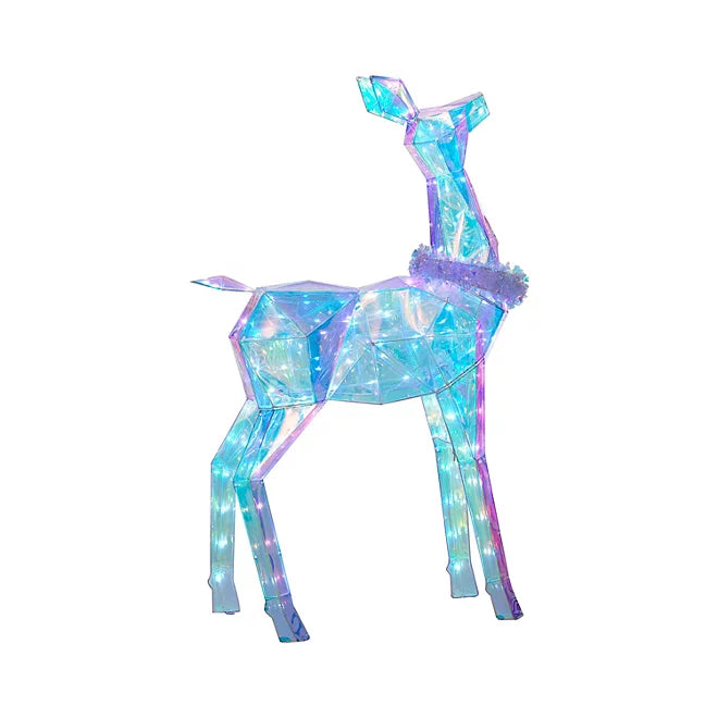 3-Piece Pre-Lit Prismatic Deer Family