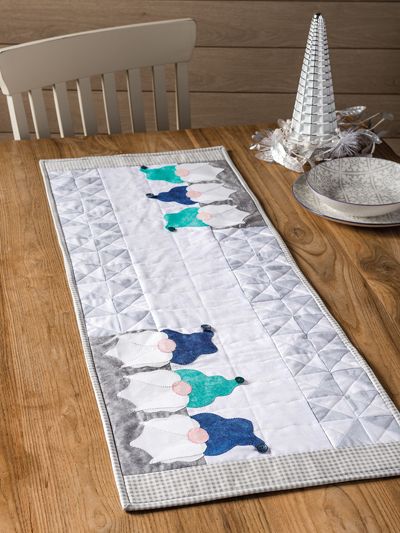 Christmas Gnome CLA21112341 Quilted Table Runner