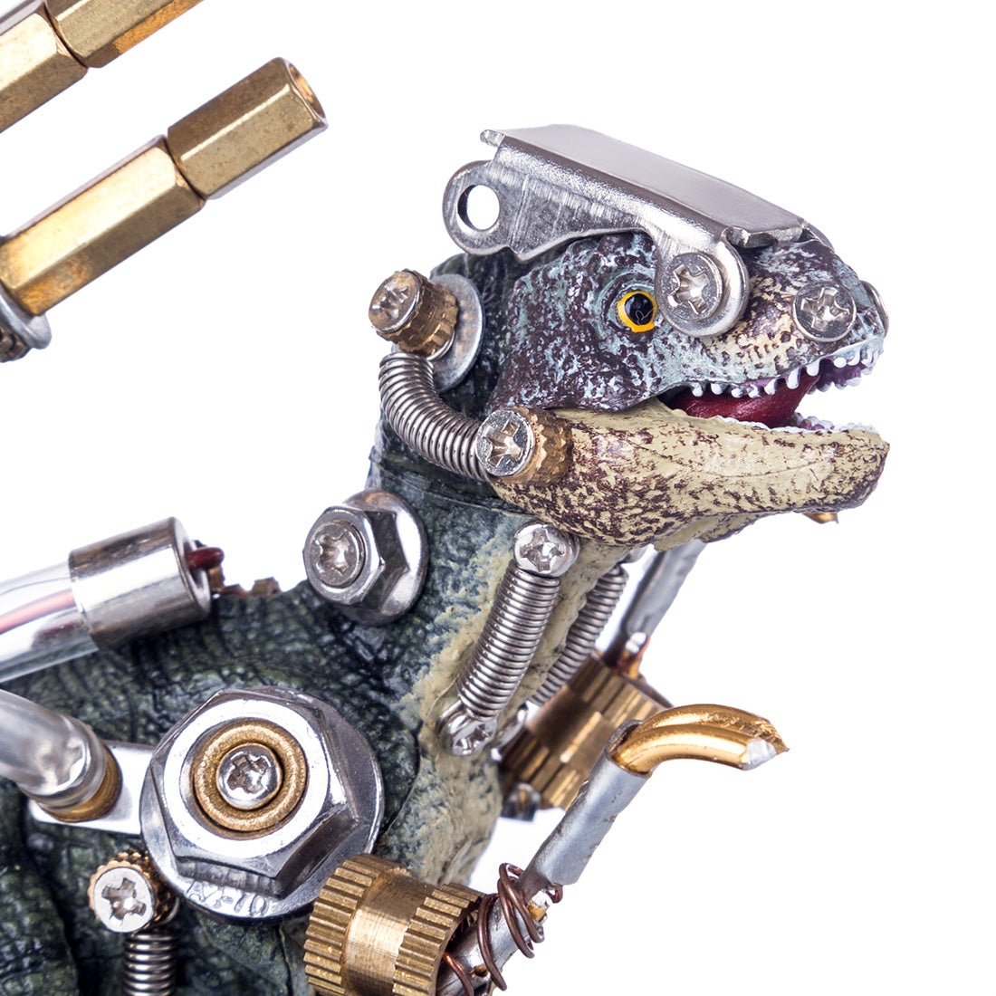 3D Metal Model Kit Mechanical Dinosaur DIY Games Assembly Puzzle Jigsaw Creative Gift - 136Pcs