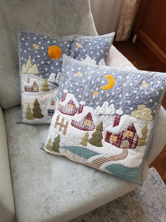 Winter Village CLA080424213 Quilted Pillow Case