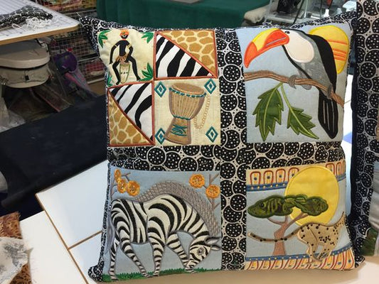 African Safari CLA080424244 Quilted Pillow Case