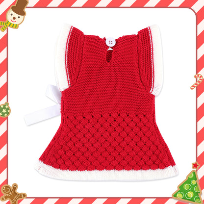 🔔[Christmas Celebration] For 12" Full Body Silicone Baby Doll Clothing 4-Pieces Set Accessories