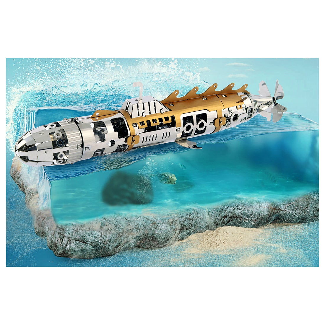 94PCS Submarine 3D Assembled DIY Model Kit