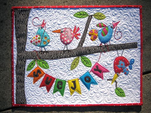 Bird CLA04122338 Quilted Placemats