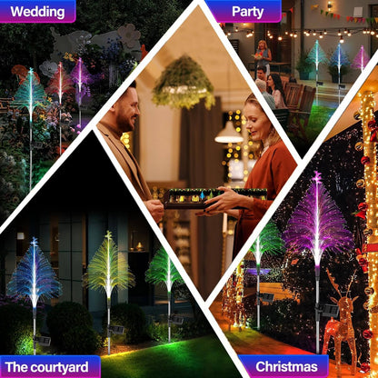 7 Color Changing Solar Christmas Tree Lights(2 Packs)