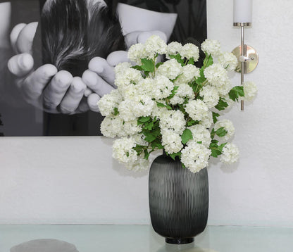 Maximal Vase Large with Green Snowball Hydrangeas