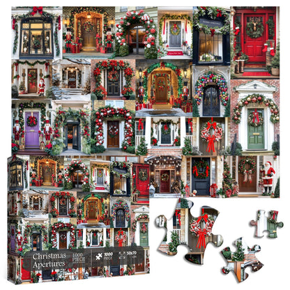 Christmas Apertures Jigsaw Puzzle 1000 Pieces