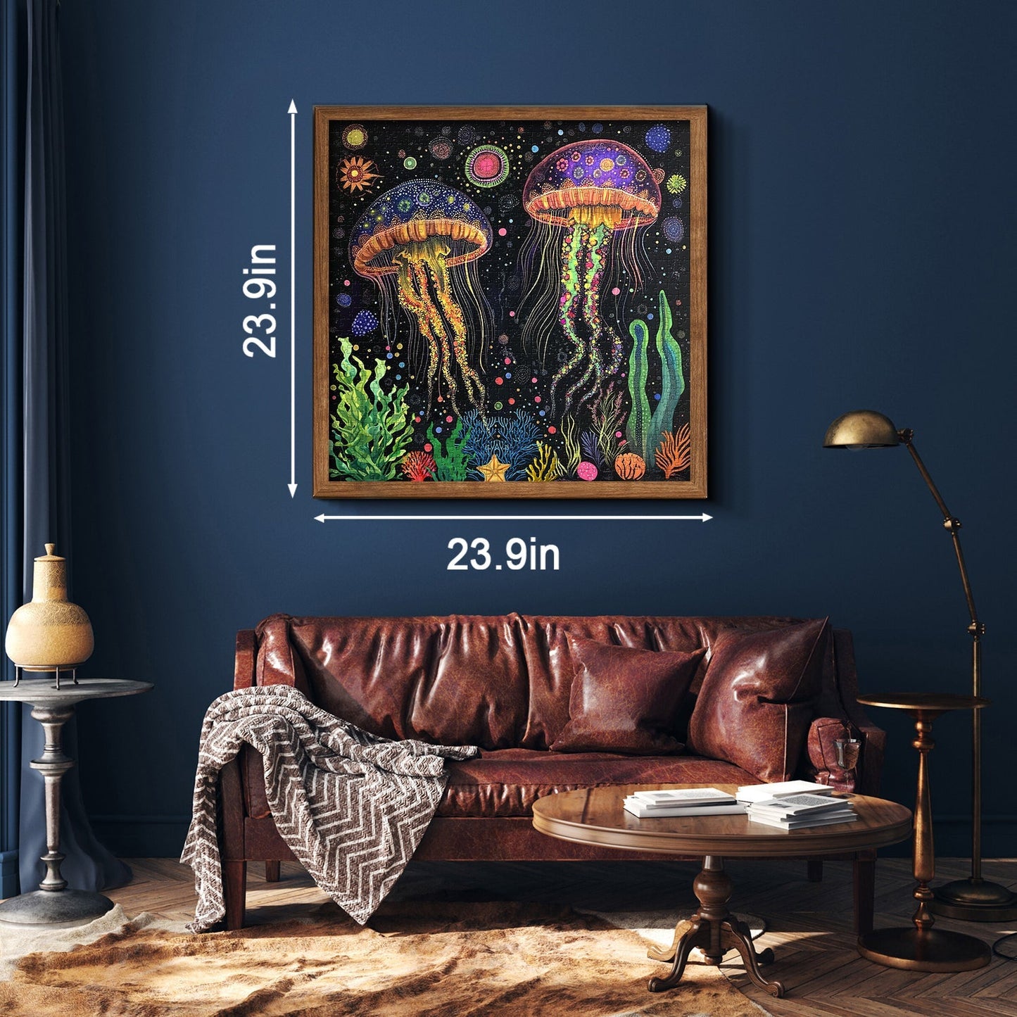 Dance of Brilliant Jellyfish Jigsaw Puzzle 1000 Pieces