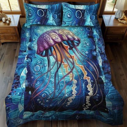 Ocean Whispers 3-Piece Quilted Bedding Set NCU0DK284