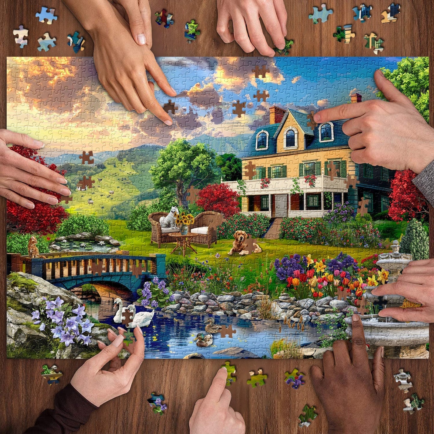 Dusk Fields Jigsaw Puzzle 1000 Pieces