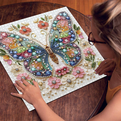 Jewels of the Fluttering Wings Jigsaw Puzzle 1000 Pieces