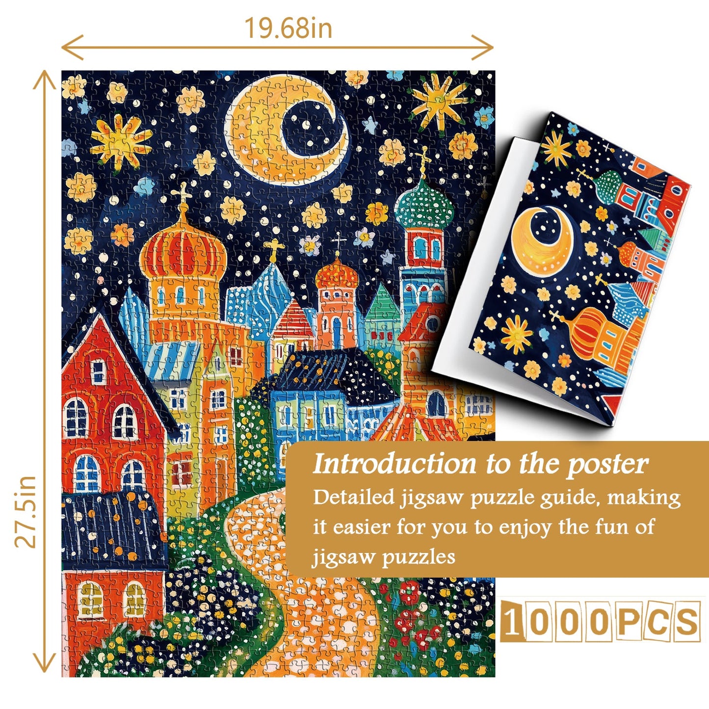 Colorful Spot House Jigsaw Puzzle 1000 Pieces