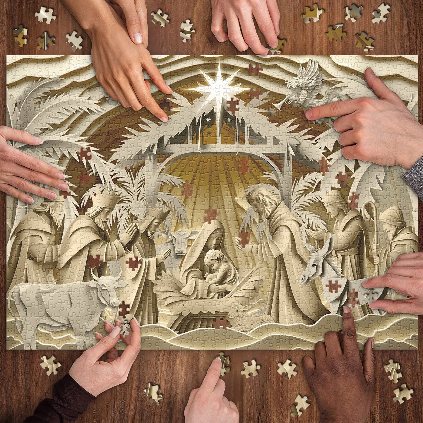 Holy Nativity Jigsaw Puzzle 1000 Pieces