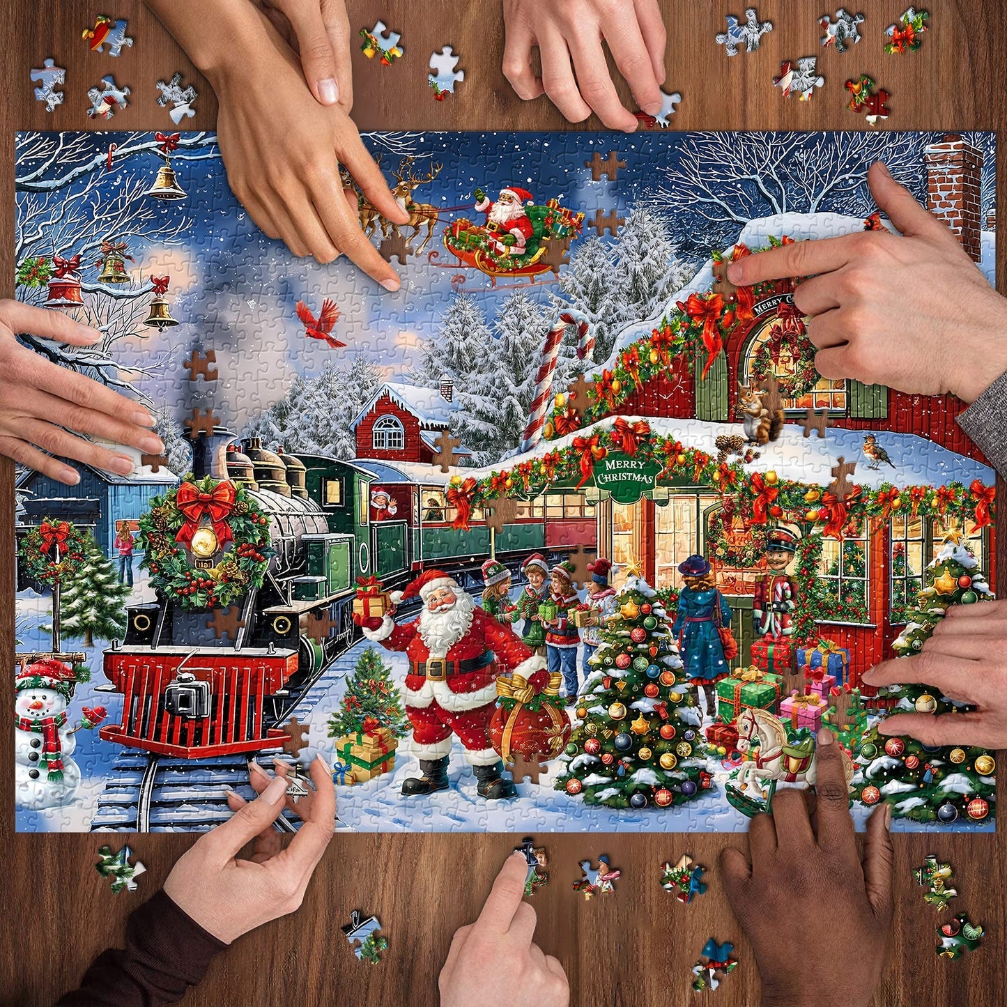 Christmas Station Jigsaw Puzzle 1000 Pieces