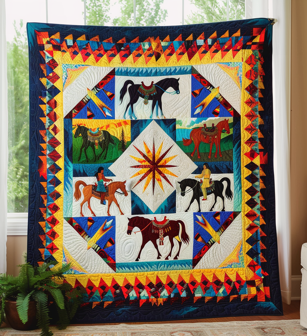 Native Pulse Quilted Blanket NCU0DK037