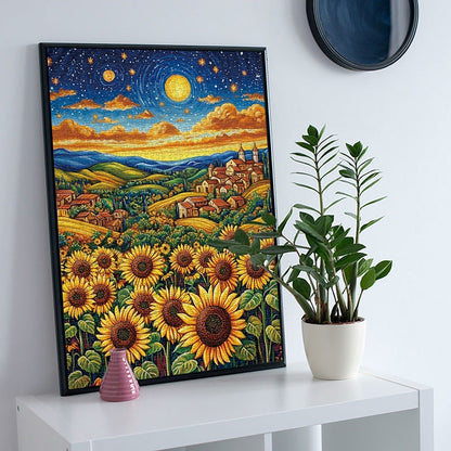 Sunflower Town Jigsaw Puzzle 1000 Pieces