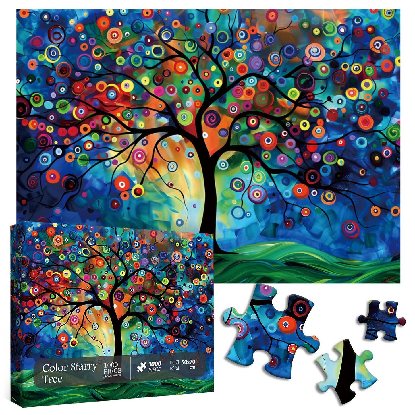 Color Starry Tree Jigsaw Puzzle 1000 Pieces