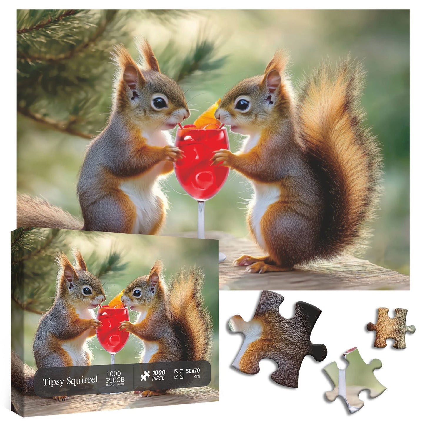 Tipsy Squirrel Jigsaw Puzzle 1000 Pieces