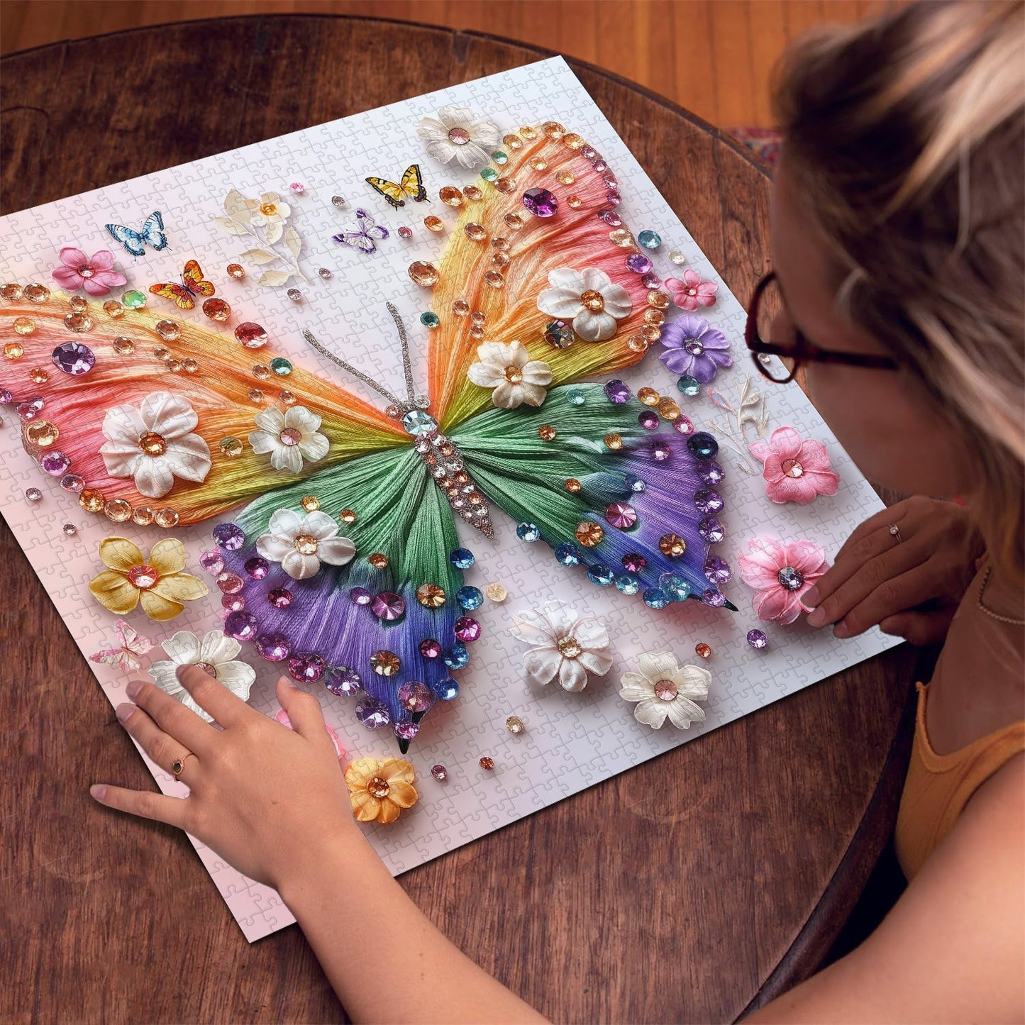 Crystal Rainbow Wing Jigsaw Puzzle 1000 Pieces