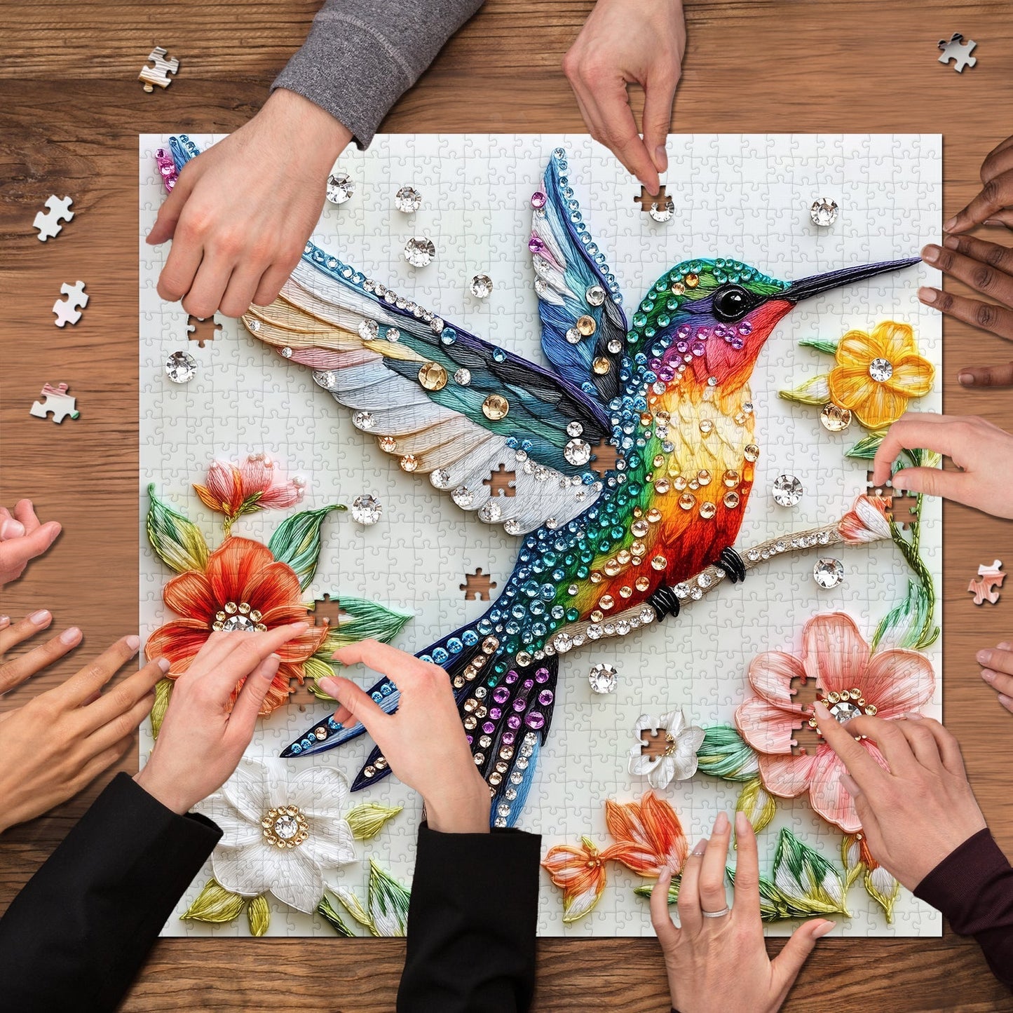 Radiant Hummingbird Jigsaw Puzzle 1000 Pieces