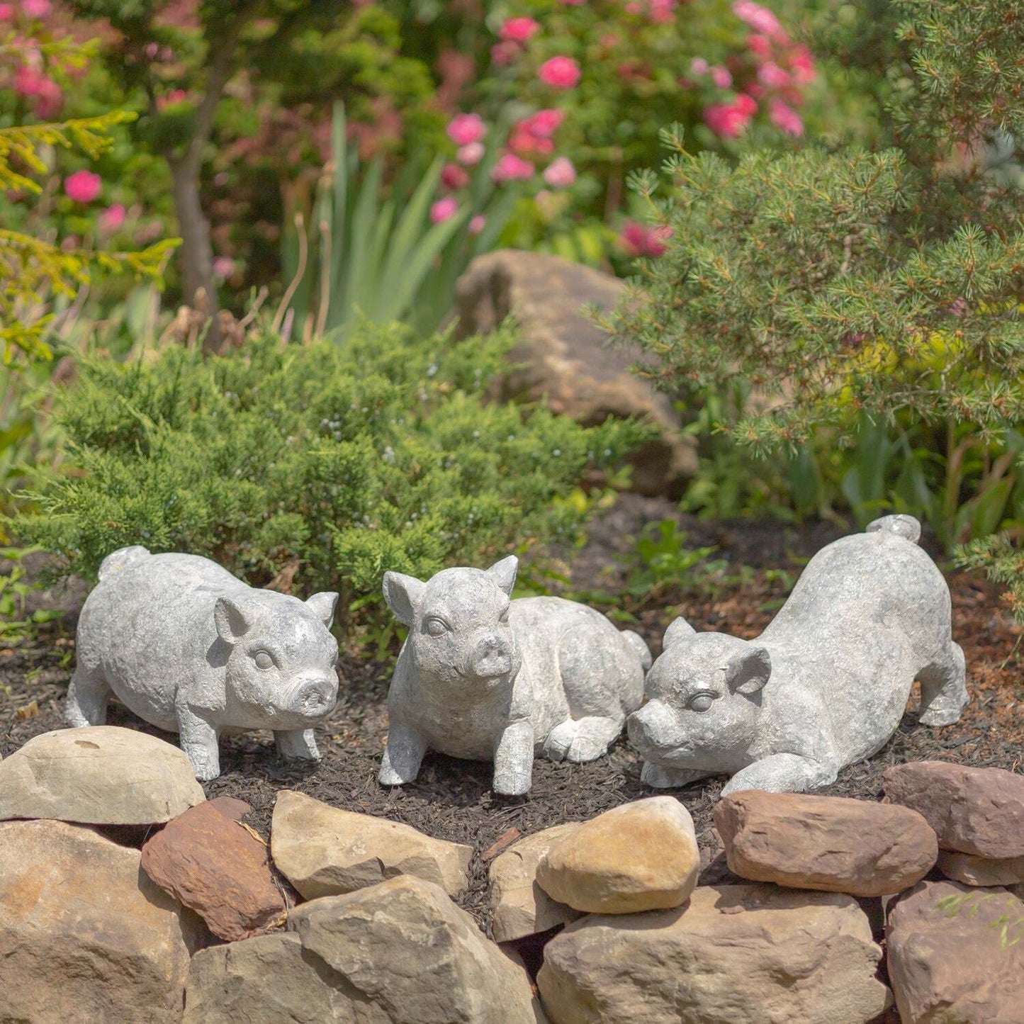 Small Magnesium Piglet Statue