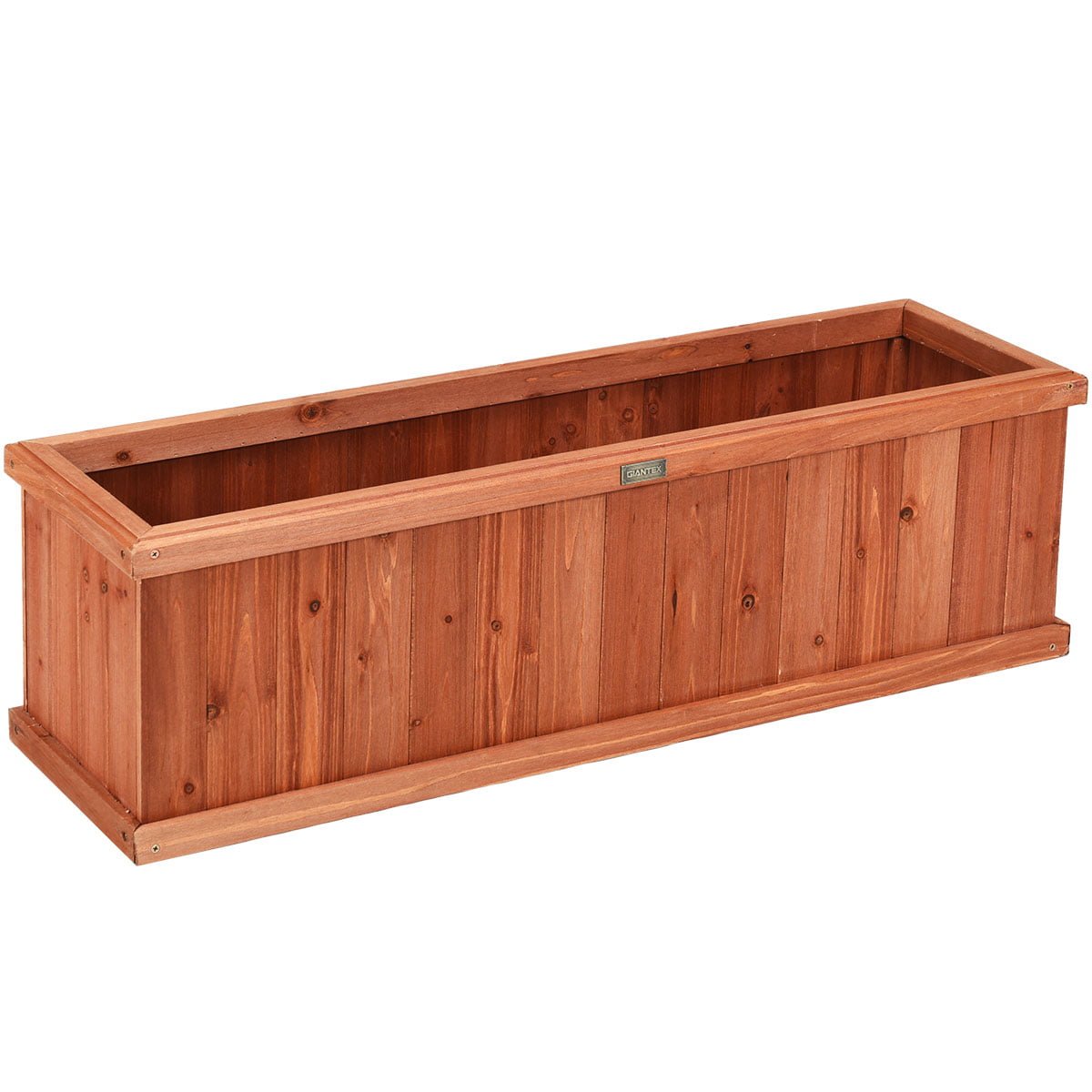 40 Inch Wooden Flower Planter Box Garden Yard Decorative Window Box Rectangular