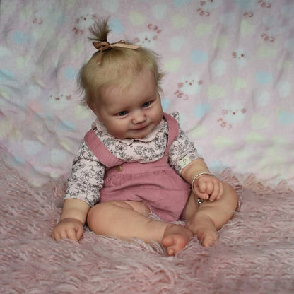 12"&16" Flexible Full Body Silicone Reborn Baby Doll Girl Yanhan with Blue Eyes