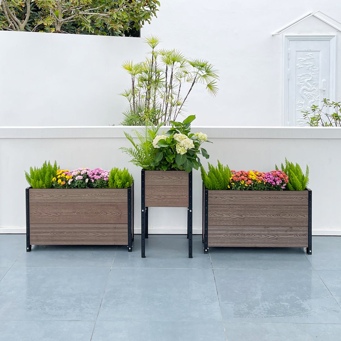 Corner and 2 Trough Planter Bundle