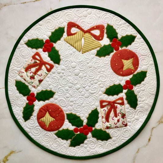 Christmas Gift CLA040124375 Quilted Round Mat