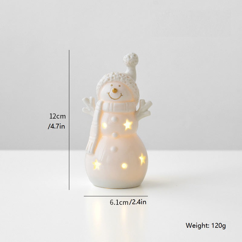 Christmas Ceramic Car Decoration Light