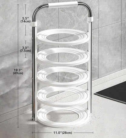 5 Tier Vegetable Storage Tray Plate Rack for Kitchen Counter F76