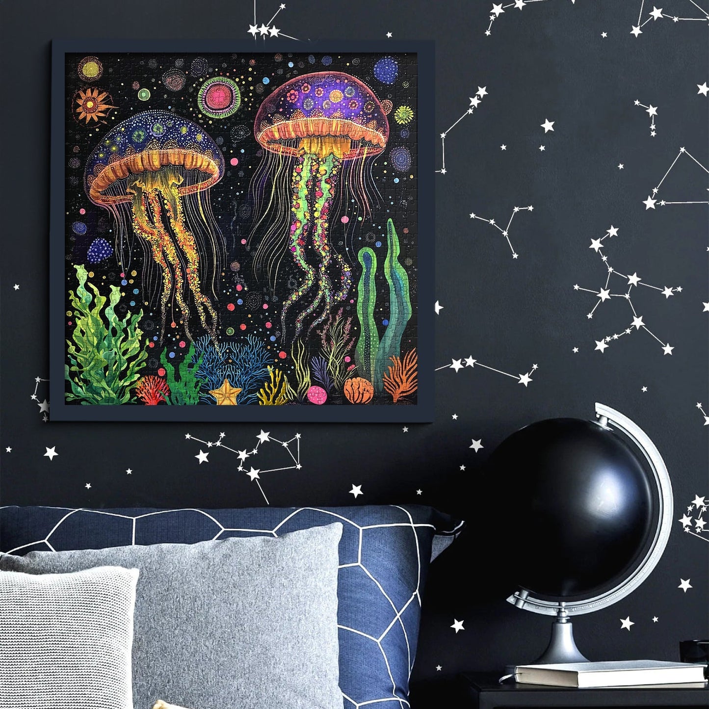 Dance of Brilliant Jellyfish Jigsaw Puzzle 1000 Pieces