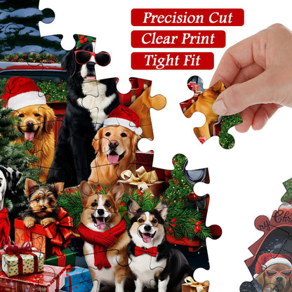 Christmas Puppy Jigsaw Puzzle 1000 Pieces