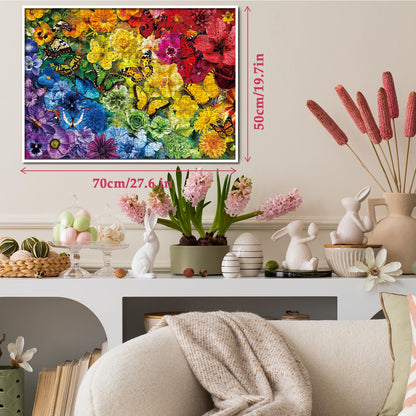 Rainbow Blooms  Jigsaw Puzzle 1000 Pieces