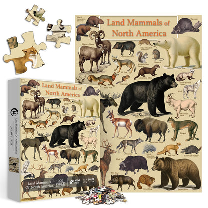 Vintage Animal Jigsaw Puzzle 1000 Pieces