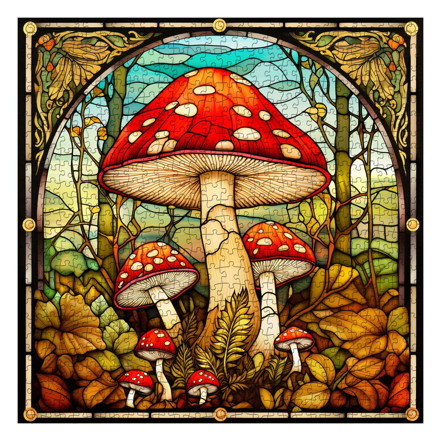 Vintage Mushroom Jigsaw Puzzle 1000 Pieces